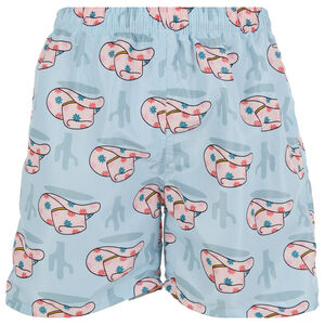 Men Swimming Trunks Beach Shorts SwimSuit Pockets Mesh Lining, Cowboy Hat, NEW